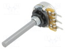 Potentiometer: shaft; single turn; 47kΩ; ±20%; 0.25W; linear; 4mm