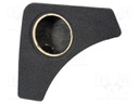 Car loudspeaker enclosure; MDF; black melange; textil; 10l; 200mm