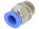 Push-in fitting; straight; G 3/8"; -0.95÷15bar; 10mm