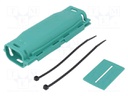 Gel cable joint; RELICON; polypropylene; IPX8; green; Y: 146mm