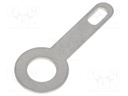 Solder lug terminal; 0.5mm; M5; Ø: 5.3mm; screw; Overall len: 25mm