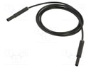 Test lead; 19A; banana socket 4mm,banana plug 4mm; insulated