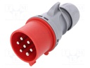 Connector: AC supply 3-phase; plug; male; 32A; 400VAC; IP44,IP54