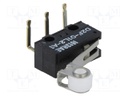 Microswitch SNAP ACTION; with lever (with roller); SPDT; Pos: 2