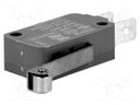 Microswitch, Standard, Long Roller Lever, SPDT, Quick Connect, 16 A