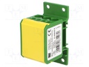 Splice terminal: distribution block; 2.5÷50mm2; ways: 1; TS35