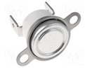 Sensor: thermostat; Output conf: NC; Topen: 70°C; Tclos: 55°C; 10A