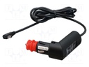 Automotive/main power supply; mini USB; 2A; Sup.volt: 12÷24VDC