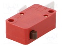 Microswitch SNAP ACTION; without lever; SPST-NO; 10A/250VAC