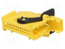 Plug housing; MQS; PIN: 26; yellow; angled 90°