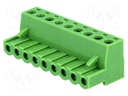 Pluggable terminal block; 5mm; ways: 9; straight; plug; female