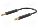 Test lead; 60VDC; 30VAC; 19A; banana plug 4mm,both sides; Len: 1m