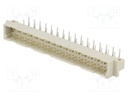 Socket; DIN 41612; type C; male; PIN: 32; THT; angled 90°; 3A; 3mm