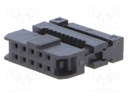 Plug; IDC; female; PIN: 10; for ribbon cable; 1mm; Contacts ph: 2mm