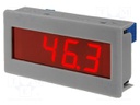 Panel; LED 3,5 digit 14mm; VDC: 0÷200mV; Int.resist: 100MΩ