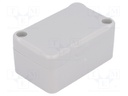 Enclosure: multipurpose; X: 40mm; Y: 64mm; Z: 30mm; polystyrene; grey