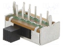 SWITCH, SLIDE, DP3T, 200mA, 30V, PCB