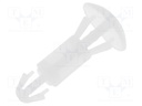 Assembly stud; polyamide; L: 9mm; snap fastener; Colour: natural
