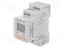Meter: relay; digital; for DIN rail mounting; LCD 3 digits; 135g