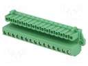 Pluggable terminal block; 5.08mm; ways: 15; angled 90°; socket