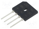 Bridge rectifier: single-phase; Urmax: 200V; If: 10A; Ifsm: 220A