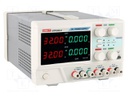 Power supply: laboratory; linear,multi-channel; Ch: 3; 0÷32VDC