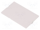 Front panel; without frame,with holder; 4M Modulbox One; grey