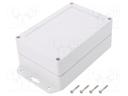 Enclosure: multipurpose; X: 100mm; Y: 150mm; Z: 60mm; ZP; ABS; gasket