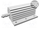 Resistor: wire-wound; with heatsink; screw; 3.3kΩ; 200W; ±5%