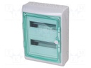 Enclosure: for modular components; IP65; light grey; IK09