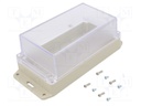 Enclosure: multipurpose; X: 85mm; Y: 165mm; Z: 70mm; Ritec; ABS; IP65