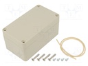 Enclosure: multipurpose; X: 65mm; Y: 115mm; Z: 55mm; Ritec; ABS; beige