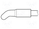 Tip; bent conical; 3.9mm; longlife; for  JBC-AP-A soldering iron