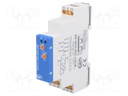 Timer; 1s÷100h; SPDT x2; 250VAC/8A; 12÷240VAC; 12÷240VDC; DIN; IP20