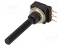 Potentiometer: shaft; single turn; 2.2kΩ; 200mW; THT; 6mm; plastic