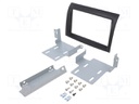 Radio mounting frame; Citroën,Fiat,Opel,Peugeot; 2 DIN; black