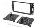 Radio mounting frame; Chevrolet,Hummer; 2 DIN; black