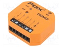 Wireless dimmer; FOX; IP20; 85÷265VAC; flush mount; 0÷45°C; 2.4GHz