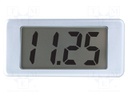 Voltmeter; digital,mounting; 0÷200mV; on panel; Display: LCD 0,5"