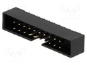 Socket; IDC; male; PIN: 20; straight; THT; gold flash; 2mm