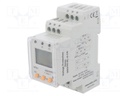 Meter: relay; digital; for DIN rail mounting; 85÷270VAC; -25÷55°C