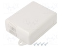 Enclosure: multipurpose; X: 90mm; Y: 115mm; Z: 37mm; ABS; light grey