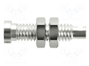 Socket; 2mm banana; Plating: gold-plated; non-insulated