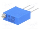 Potentiometer: mounting; vertical,multiturn; 1kΩ; 500mW; THT; ±10%