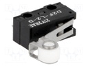 Microswitch SNAP ACTION; with lever (with roller); SPDT; Pos: 2