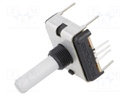 Potentiometer: shaft; single turn; 10kΩ; ±20%; 0.75W; linear; 6mm