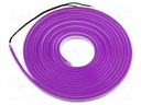 NEON LED tape; violet; 2835; 24V; LED/m: 120; 6mm; IP65; 8W/m