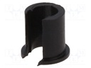 Adapter; thermoplastic; Shaft d: 4mm; black; Shaft: smooth