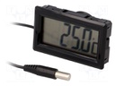 Panel; LCD; -50÷70°C; Probe l: 20mm; Probe dia: 5.5mm; 37x62x16mm