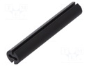 Spacer sleeve; LED; Øout: 4.8mm; ØLED: 3mm; L: 30mm; black; UL94V-0